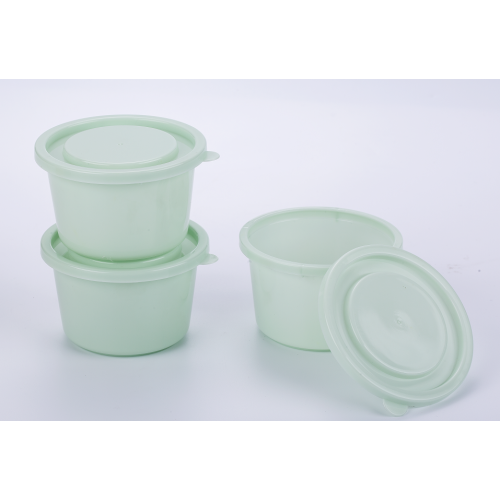 3PK round food container plastic lunch box 3pcs